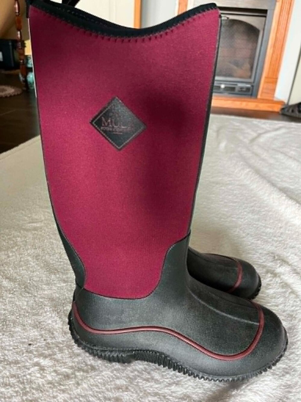 The Original Muck Boot Company Tall Chore Boots Women's size 7 Maroon/Black